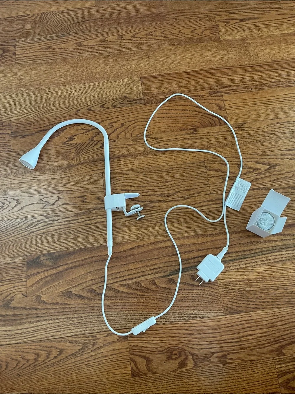 IKEA White Clamp LED Reading Lamp